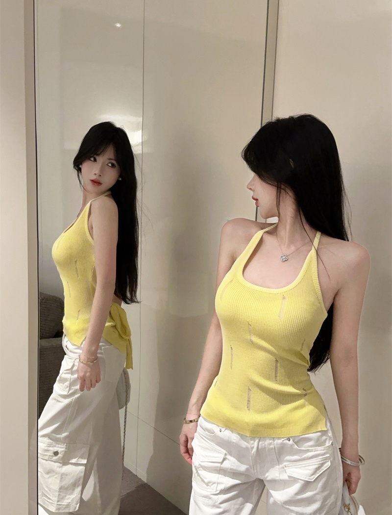Bandage sling vest slim spicegirl tops for women