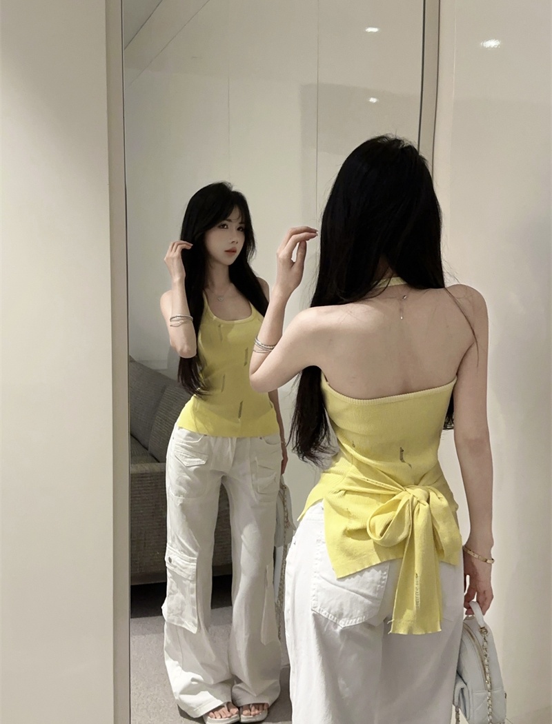 Bandage sling vest slim spicegirl tops for women