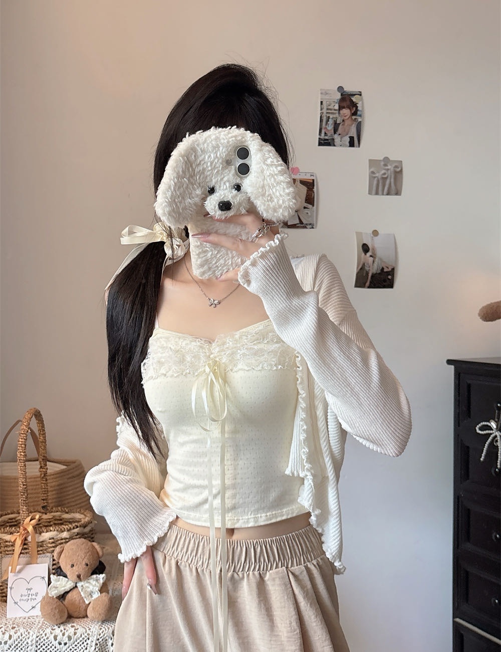 With chest pad integrated sling vest summer slim tops