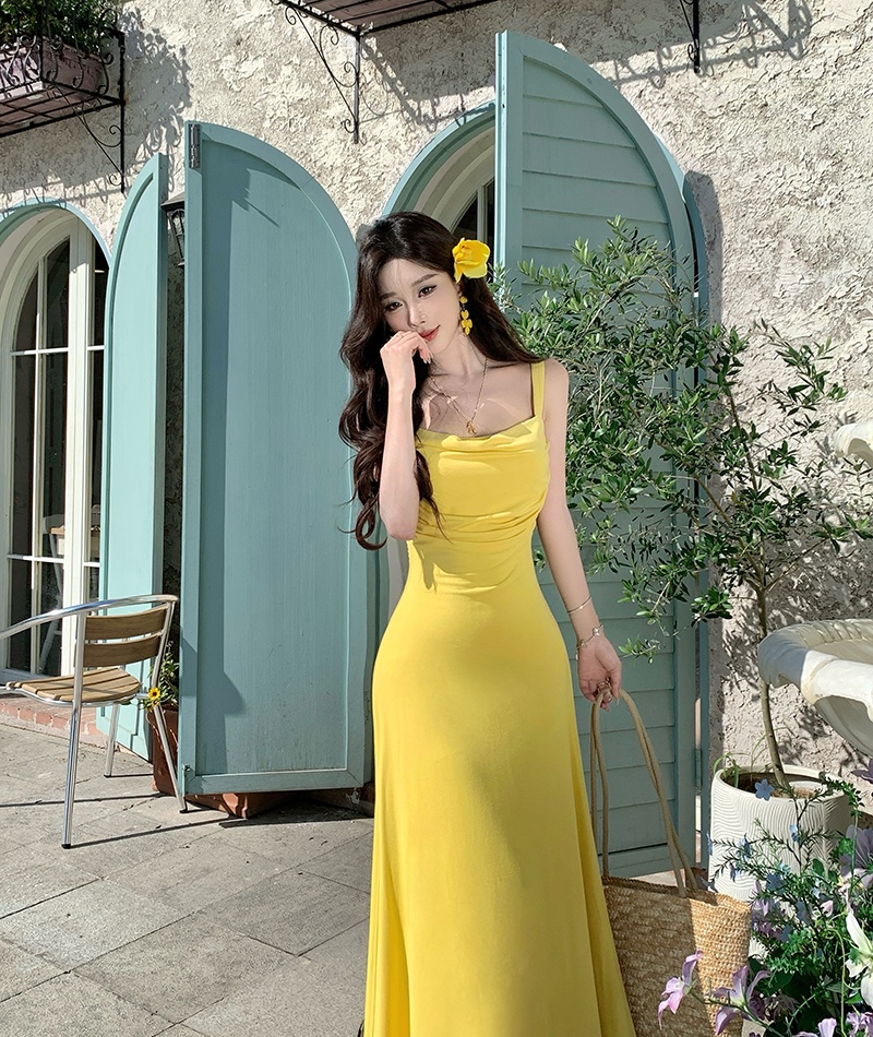 Elasticity sling knitted dress