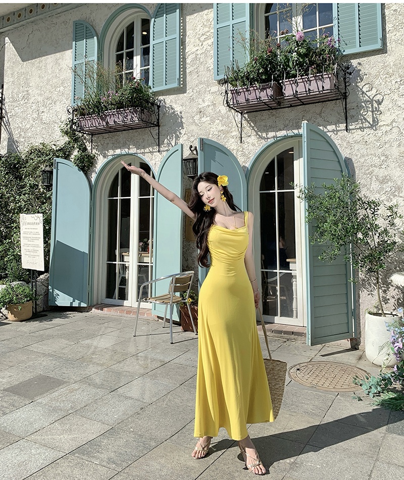 Elasticity sling knitted dress