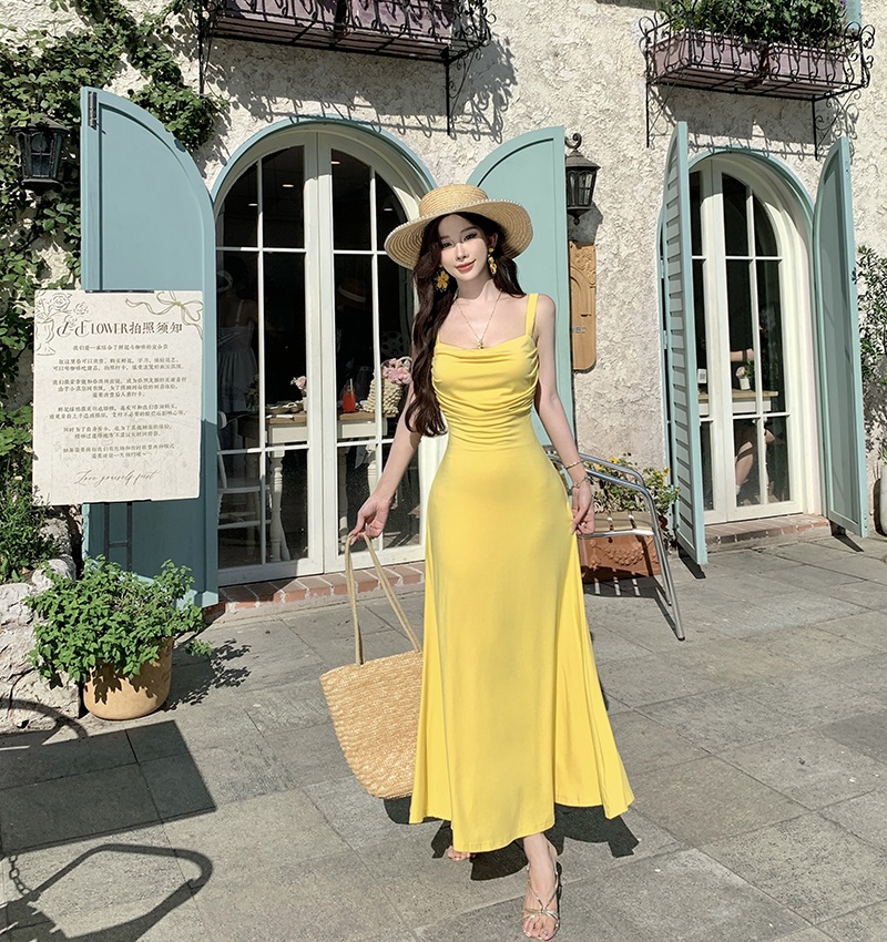 Elasticity sling knitted dress