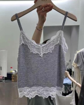 Wrapped chest summer sweet chanelstyle sling vest