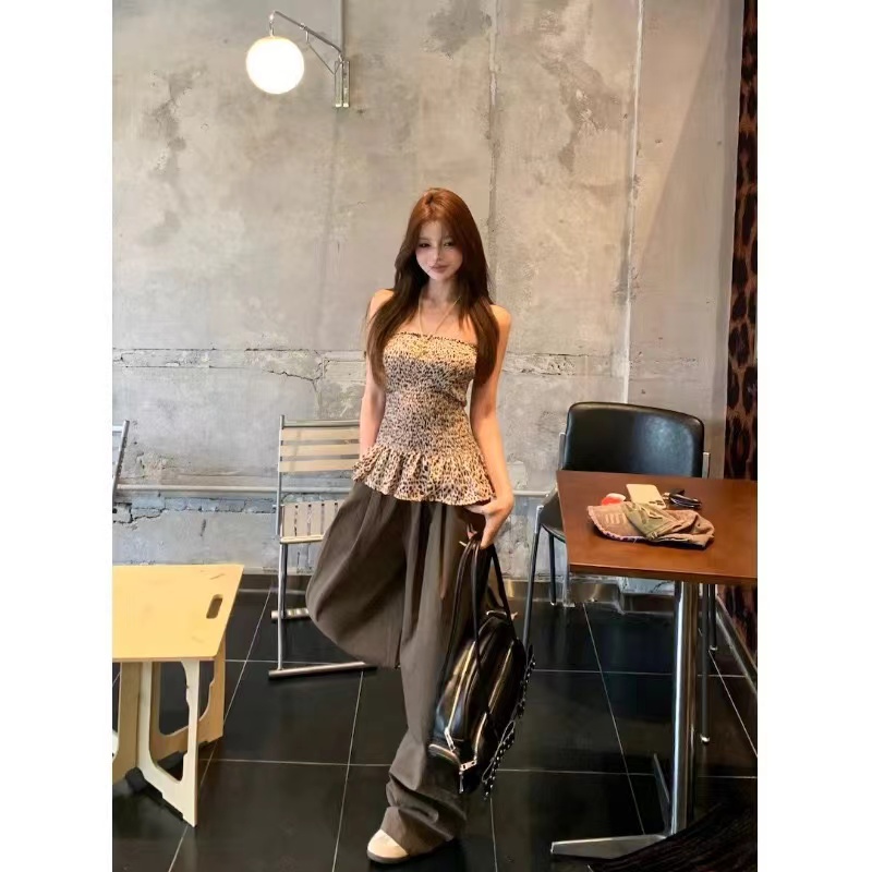 Not shoulder strap wrapped chest tops spicegirl vest