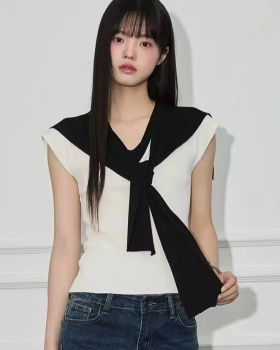 All-match short tops boats sleeve shawl for women