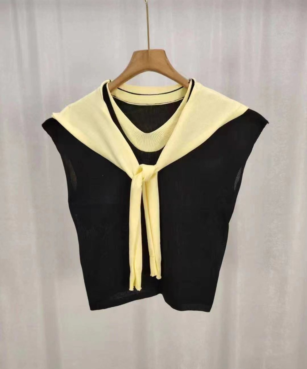 All-match short tops boats sleeve shawl for women