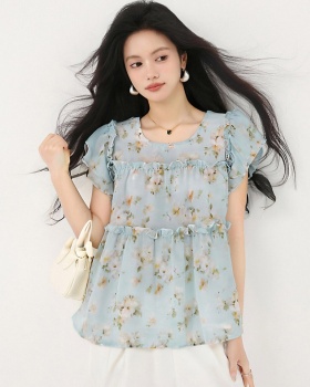 France style retro doll shirt loose small shirt