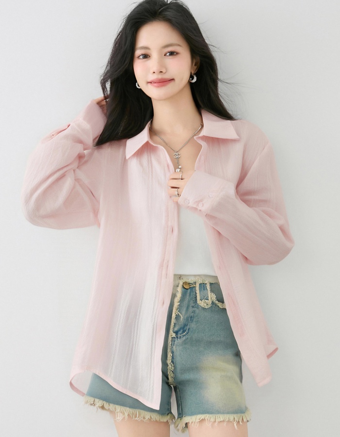 Summer cardigan all-match shirt for women