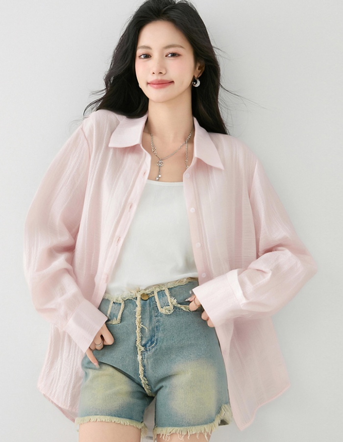 Summer cardigan all-match shirt for women