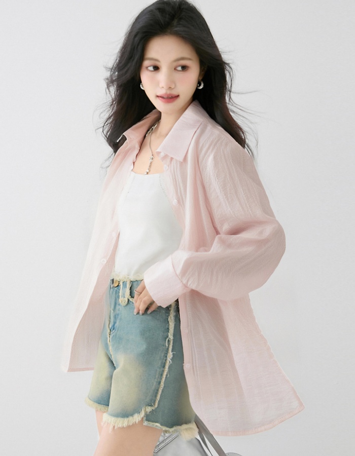 Summer cardigan all-match shirt for women