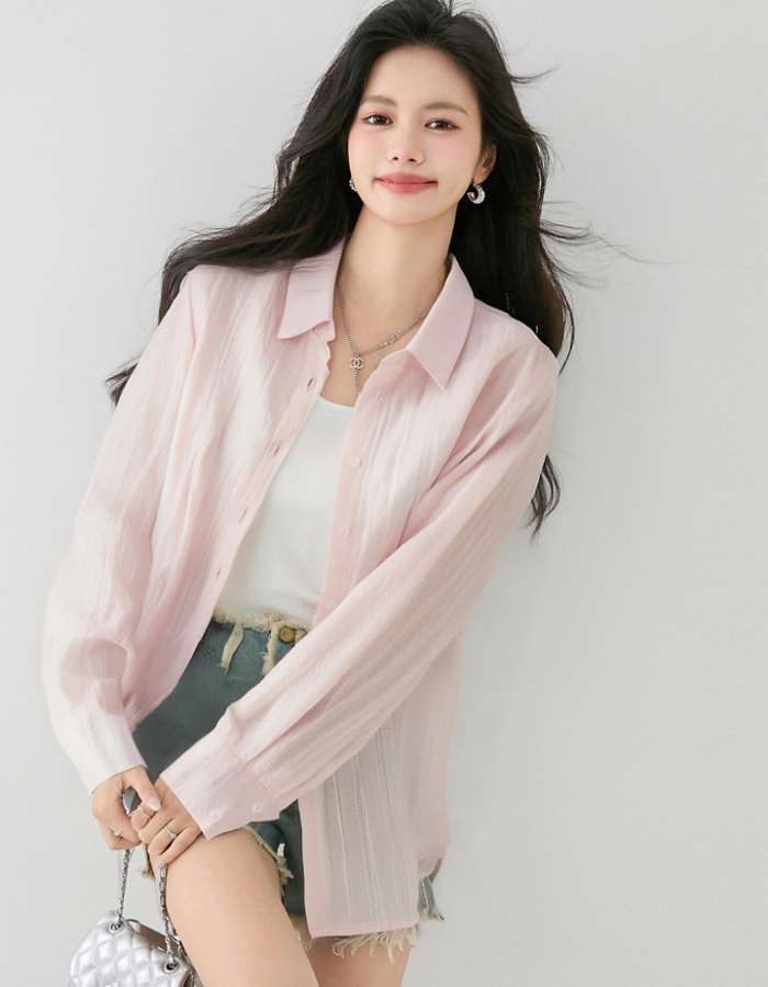Summer cardigan all-match shirt for women