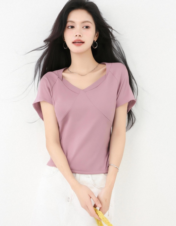 Short boats sleeve tops short sleeve T-shirt