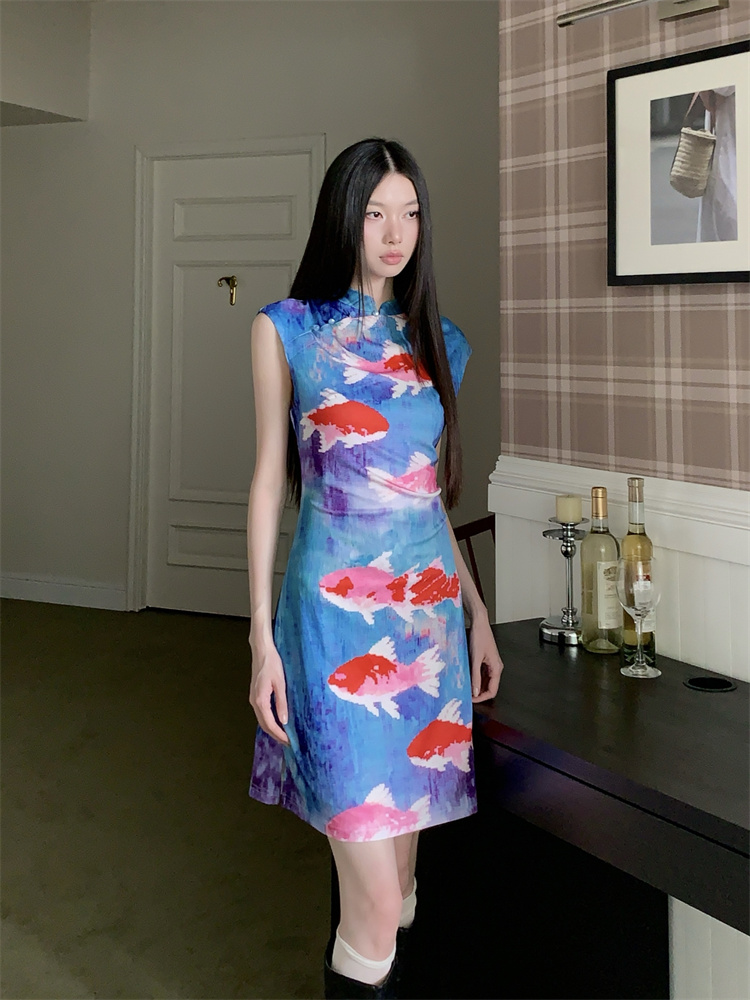 Goldfish dress Chinese style cheongsam for women