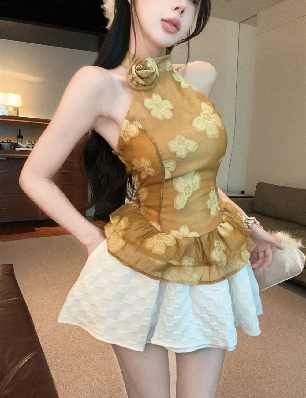 Stereoscopic Chinese style enticement colors tops
