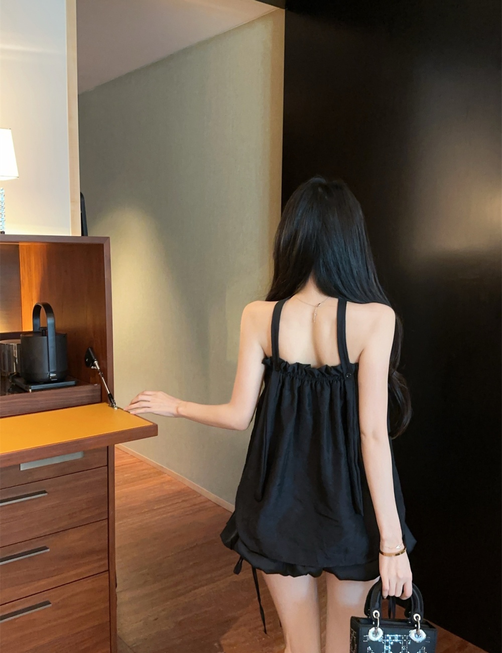 Stereoscopic summer small shirt flat shoulder tops