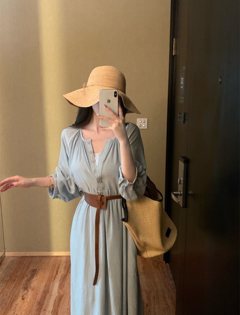 With belt frenum dress inside the ride niche long dress