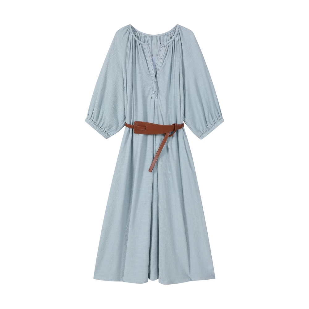 With belt frenum dress inside the ride niche long dress