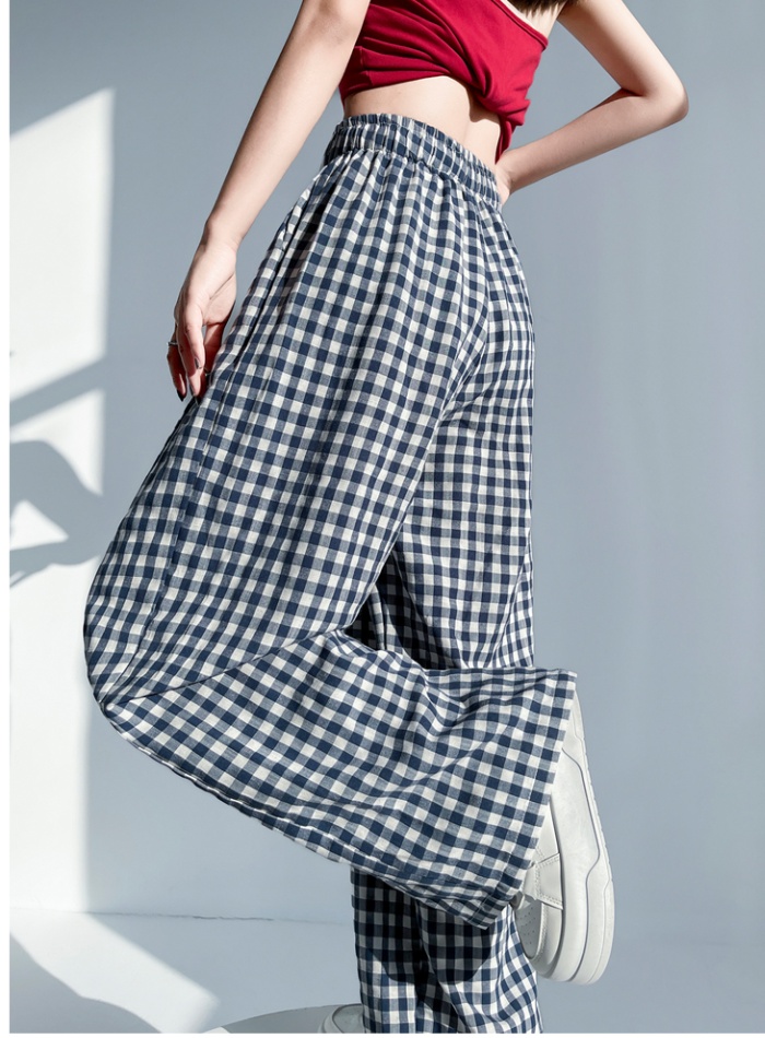 Black-white Casual wide leg pants summer pants for women