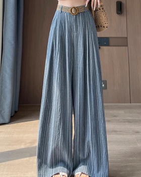 Lazy business suit straight wide leg pants for women