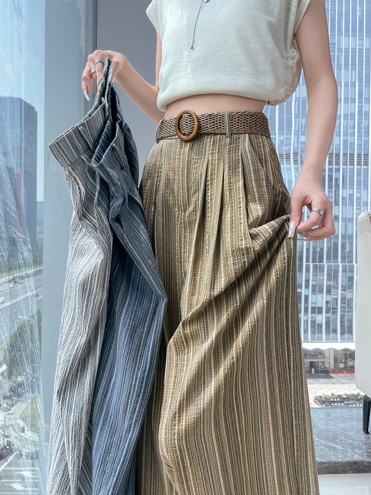 Lazy business suit straight wide leg pants for women