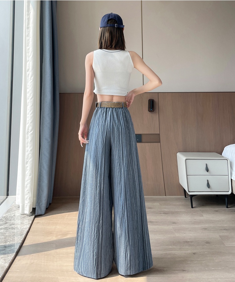 Lazy business suit straight wide leg pants for women