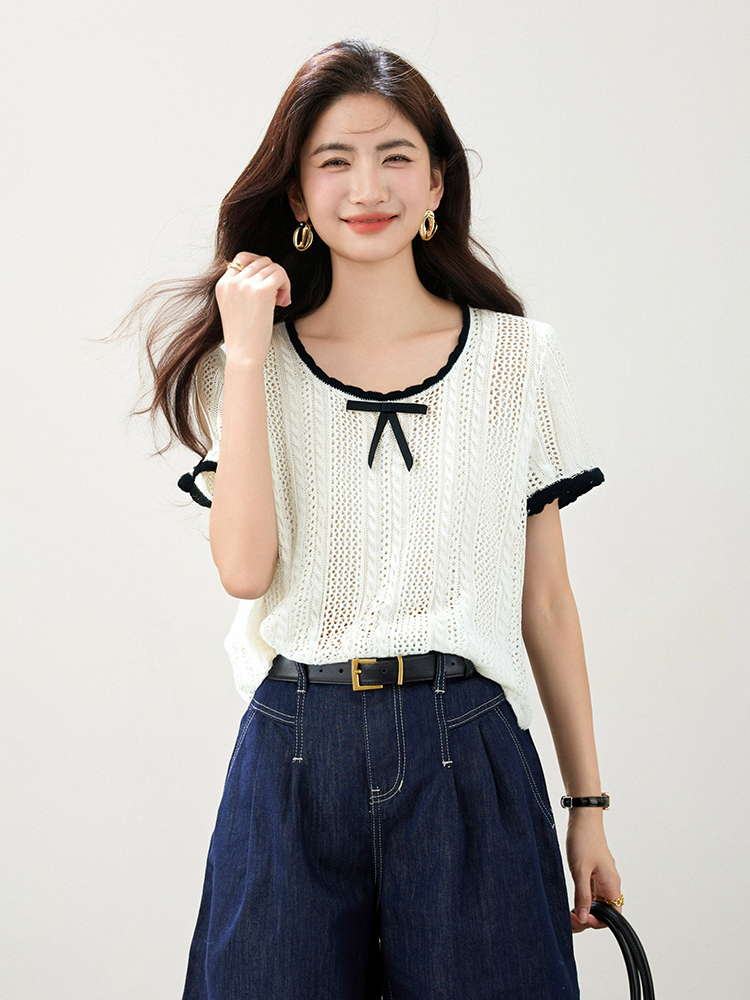 Slim short summer show young all-match tops