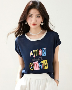 Fashion short sleeve summer colors T-shirt for women