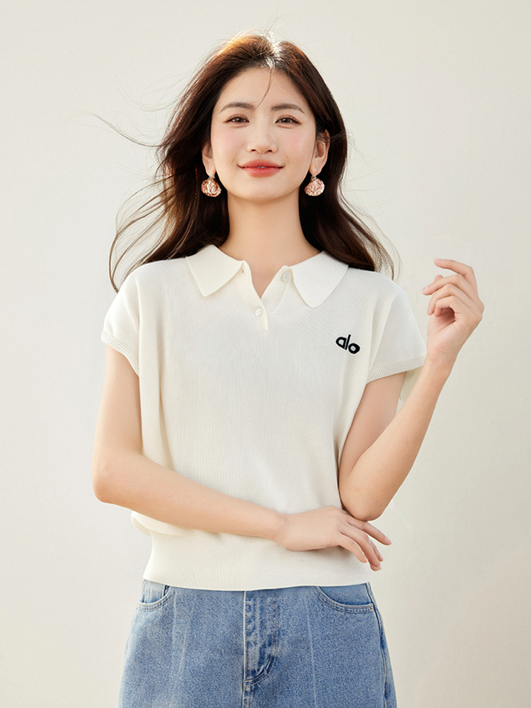 Korean style Casual short sleeve all-match tops for women