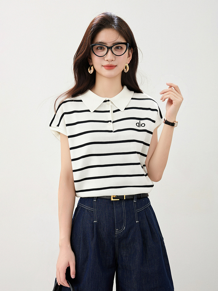 Korean style Casual short sleeve all-match tops for women