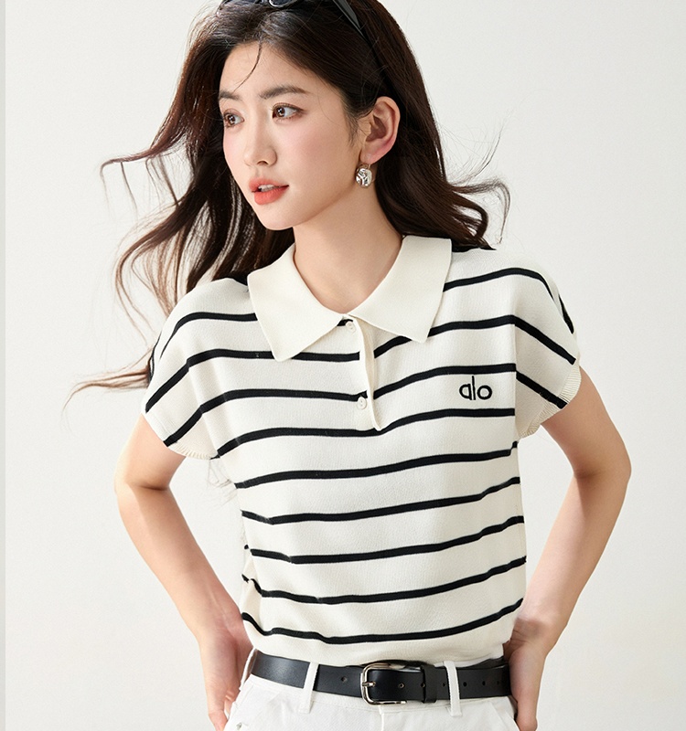 Korean style Casual short sleeve all-match tops for women