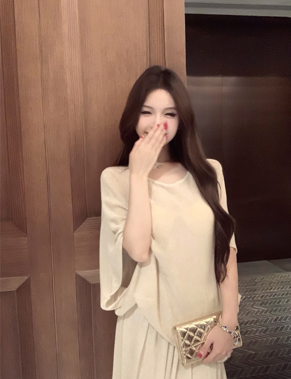 Temperament lazy sweater loose summer skirt a set for women
