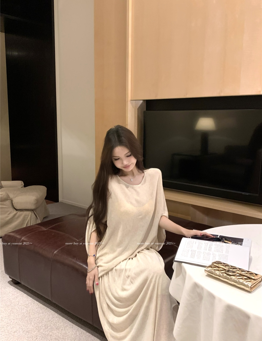 Temperament lazy sweater loose summer skirt a set for women
