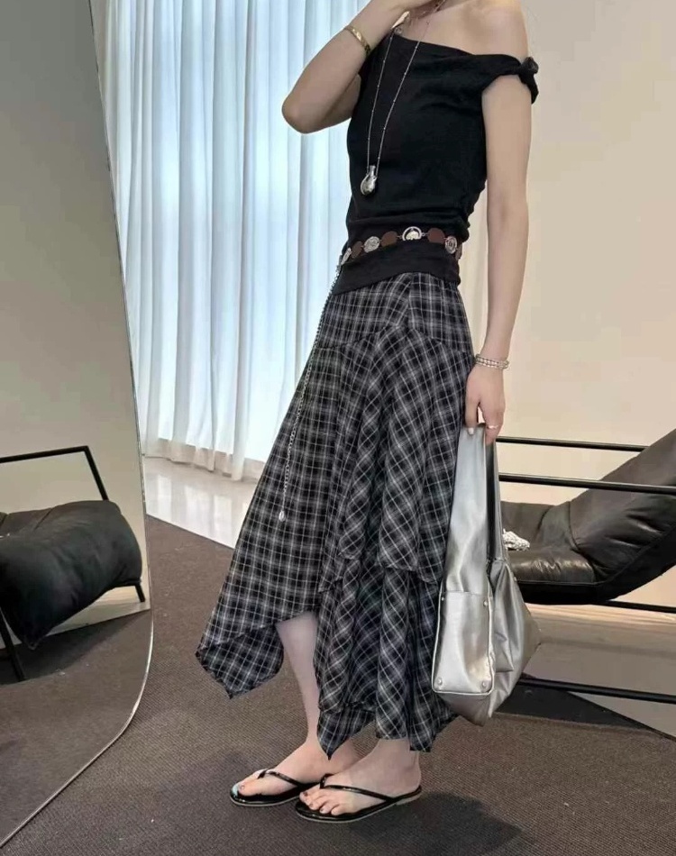 Strapless T-shirt fashion skirt 2pcs set for women