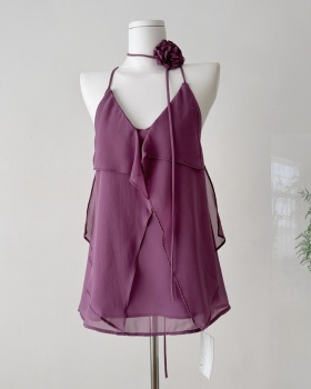 Sling enticement summer tops Korean style halter vest for women