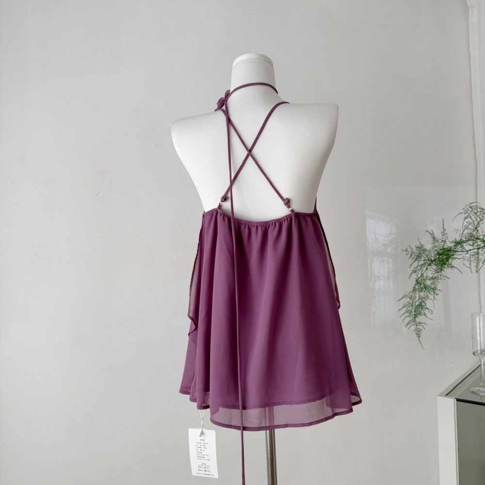 Sling enticement summer tops Korean style halter vest for women