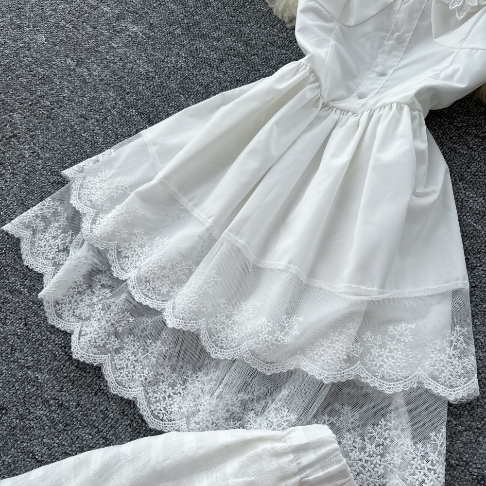 Summer tops pinched waist skirt a set for women