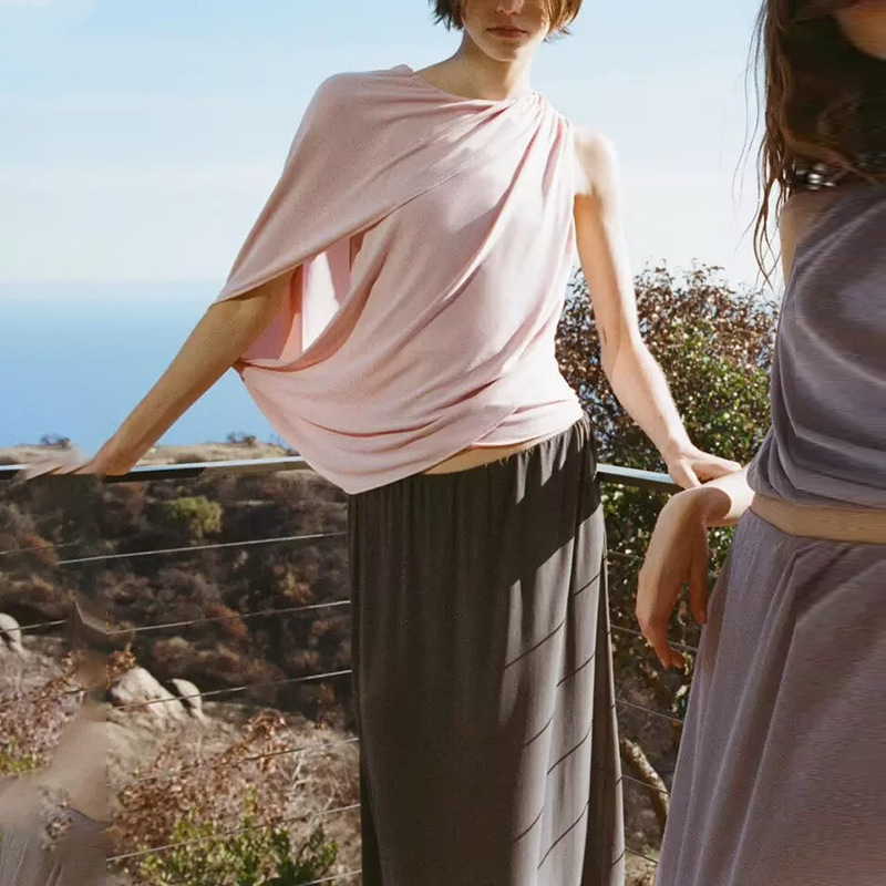 Wears outside irregular vest summer loose T-shirt for women