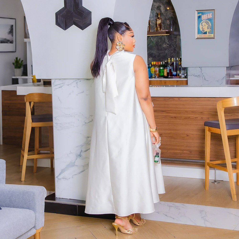 Sleeveless dress fashion long dress for women