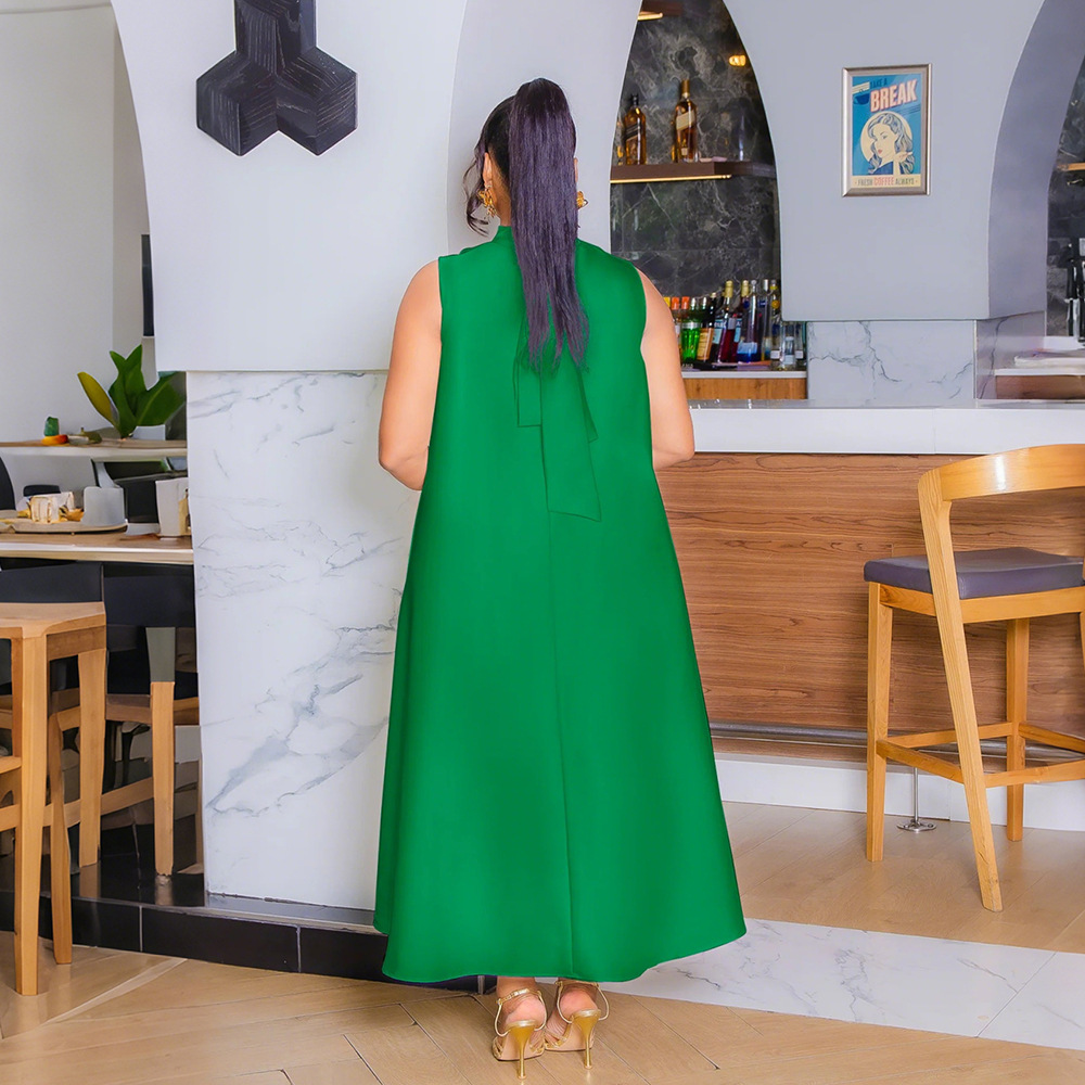 Sleeveless dress fashion long dress for women