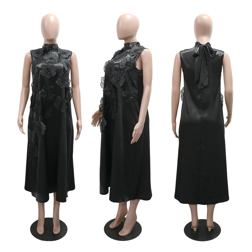 Sleeveless dress fashion long dress for women