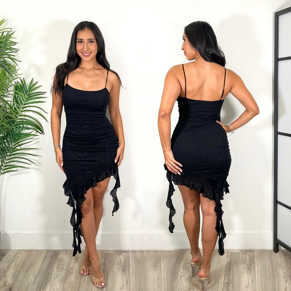 Sling sexy T-back package hip dress for women