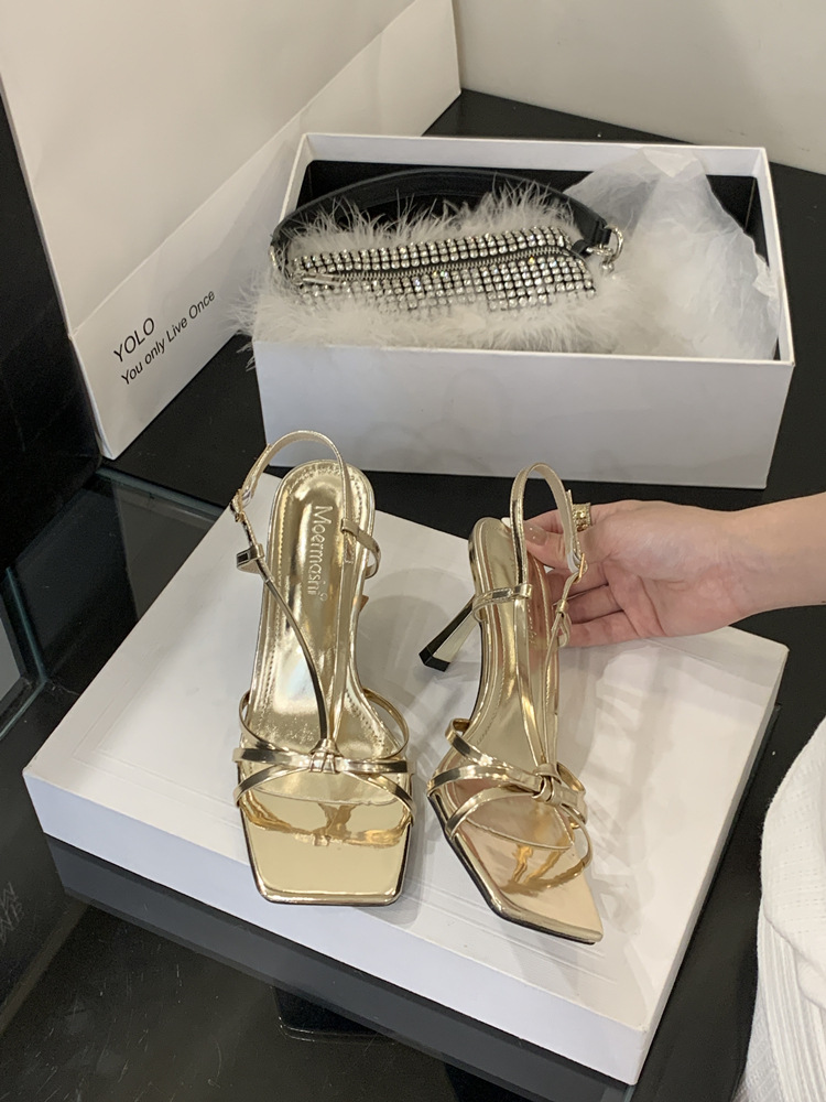 Fine-root sandals high-heeled shoes for women