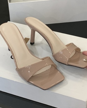 Lazy summer lazy shoes fashion open toe slippers for women