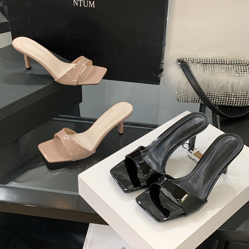 Lazy summer lazy shoes fashion open toe slippers for women