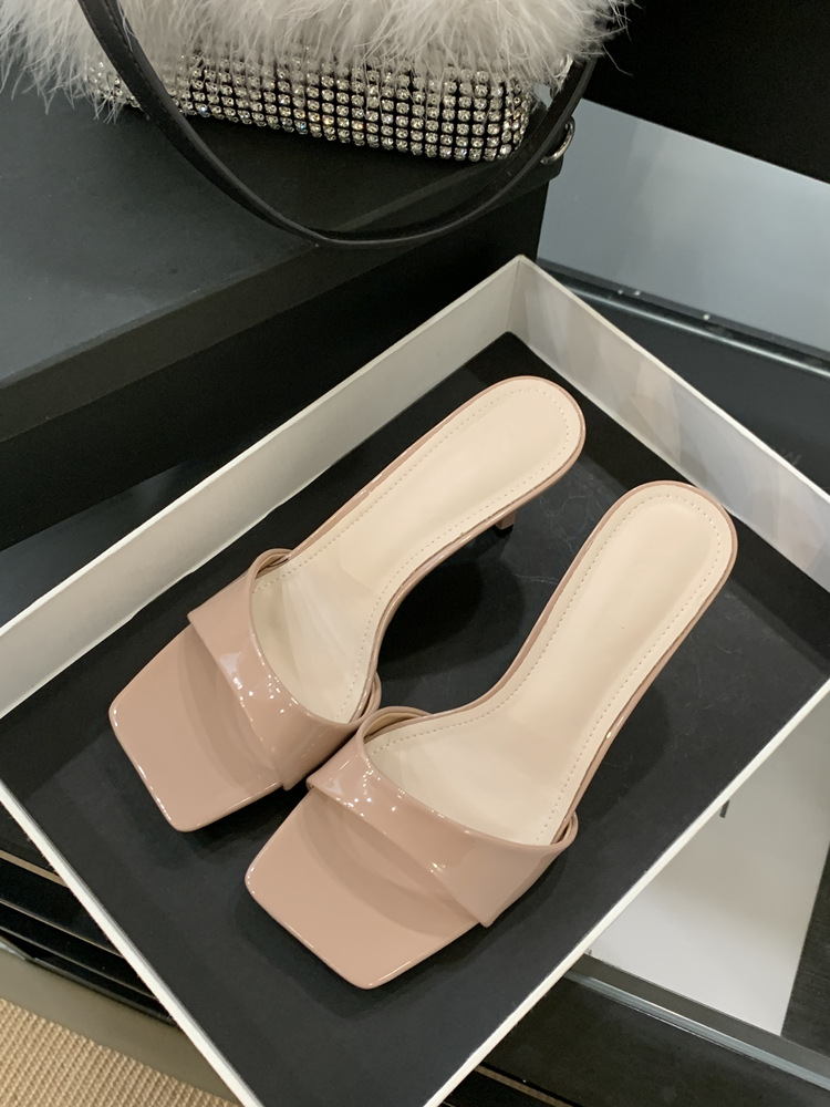 Lazy summer lazy shoes fashion open toe slippers for women