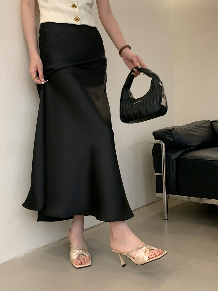 High-heeled slippers rhinestone sandals for women