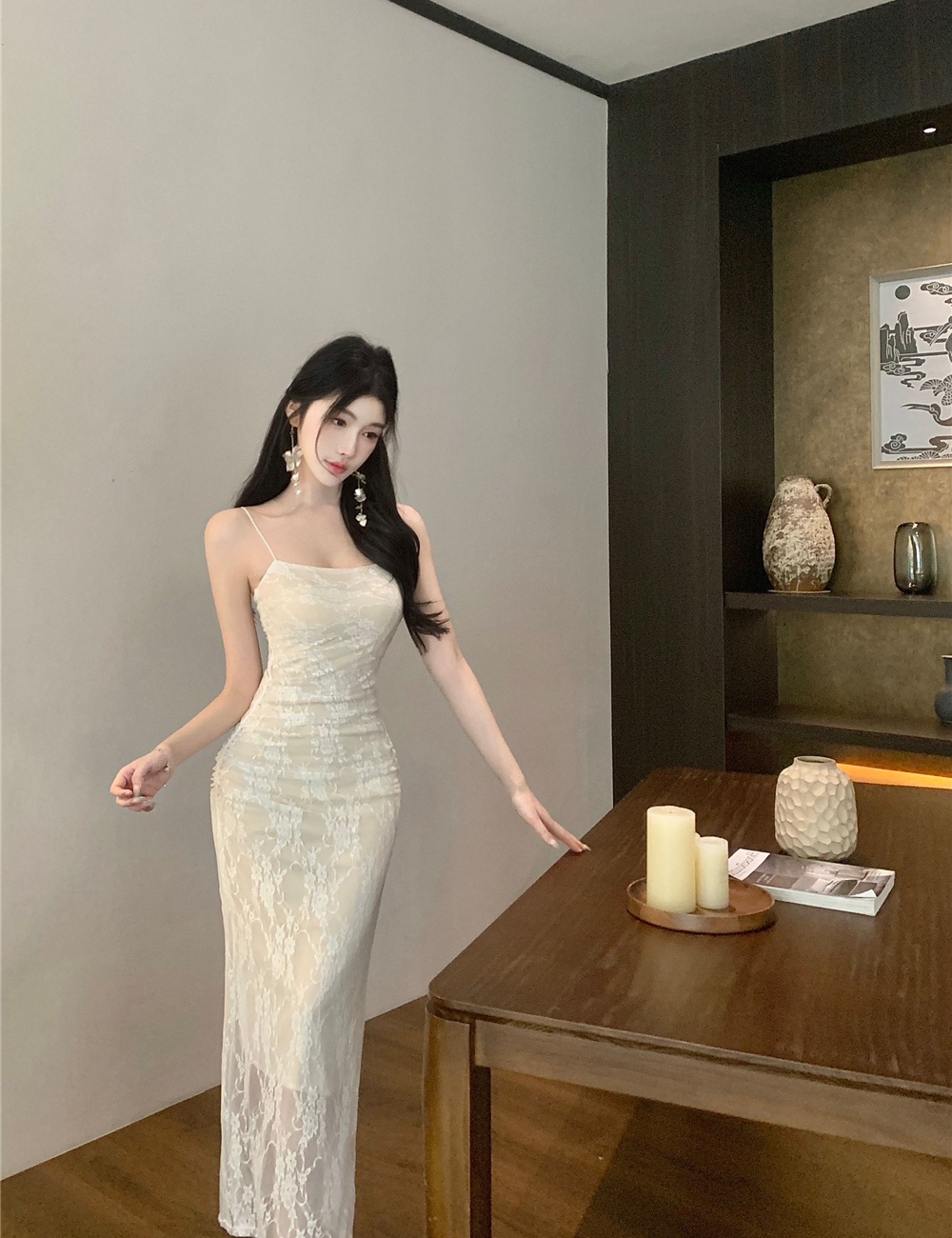 Sling sexy dress package hip long dress for women