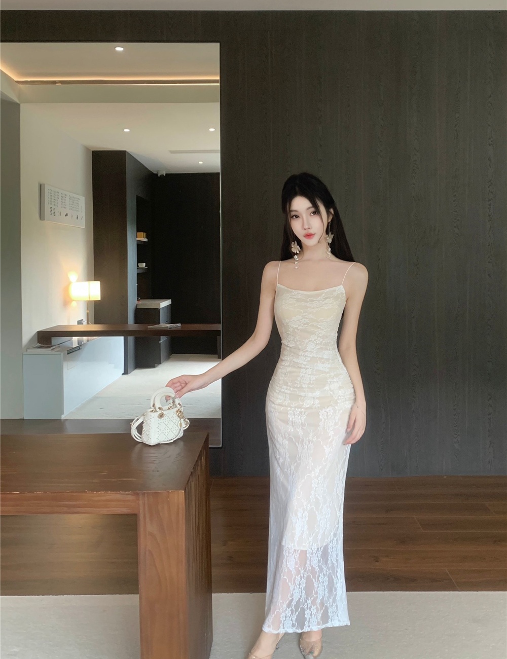 Sling sexy dress package hip long dress for women