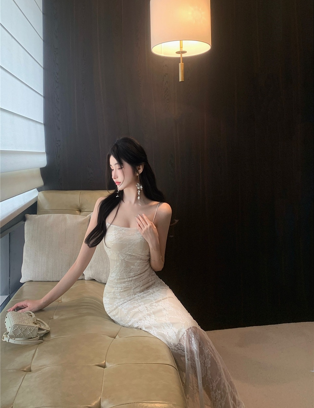Sling sexy dress package hip long dress for women