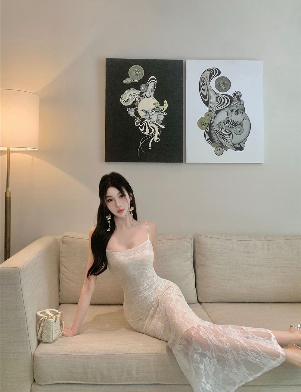 Sling sexy dress package hip long dress for women